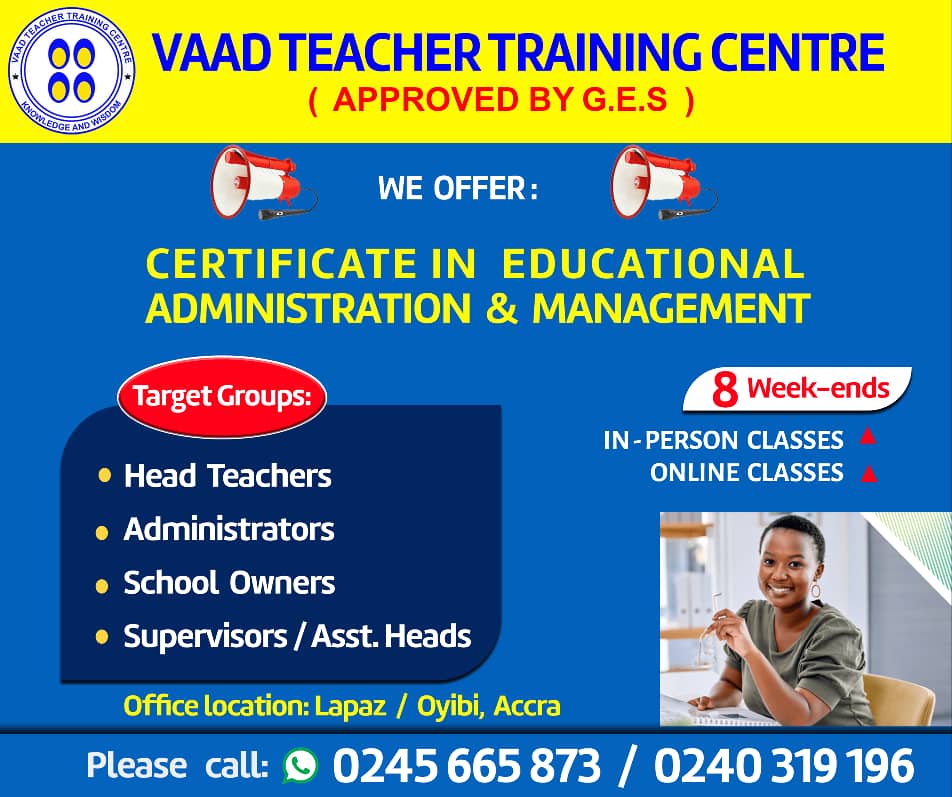 CERTIFICATE IN EDUCATIONAL ADMINISTRATION AND MANAGEMENT